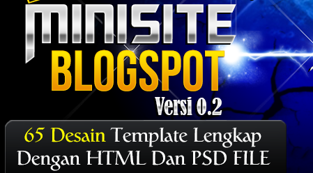 65 Desain Template Minisite Blogspot Premium V2